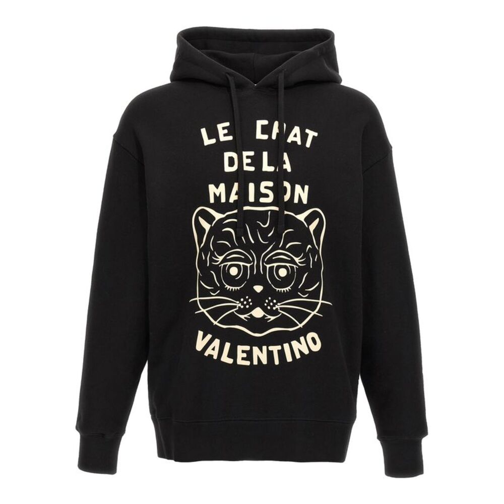 Valentino Garavani Black Cotton Men's Sweatshirt